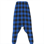 Blue And Black Buffalo Plaid Print Hammer Pants