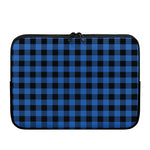 Blue And Black Buffalo Plaid Print Laptop Sleeve