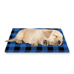 Blue And Black Buffalo Plaid Print Pet Cooling Mat Cover