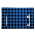 Blue And Black Buffalo Plaid Print Placemat