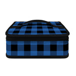Blue And Black Buffalo Plaid Print Small Lunch Bag