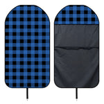 Blue And Black Buffalo Plaid Print Waterproof Car Seat Cover