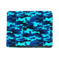 Blue And Black Camouflage Print Bifold Wallet