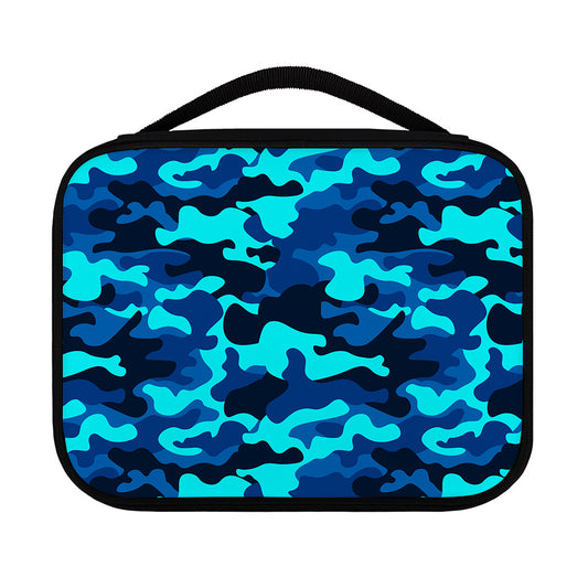Blue And Black Camouflage Print Classic Bible Case