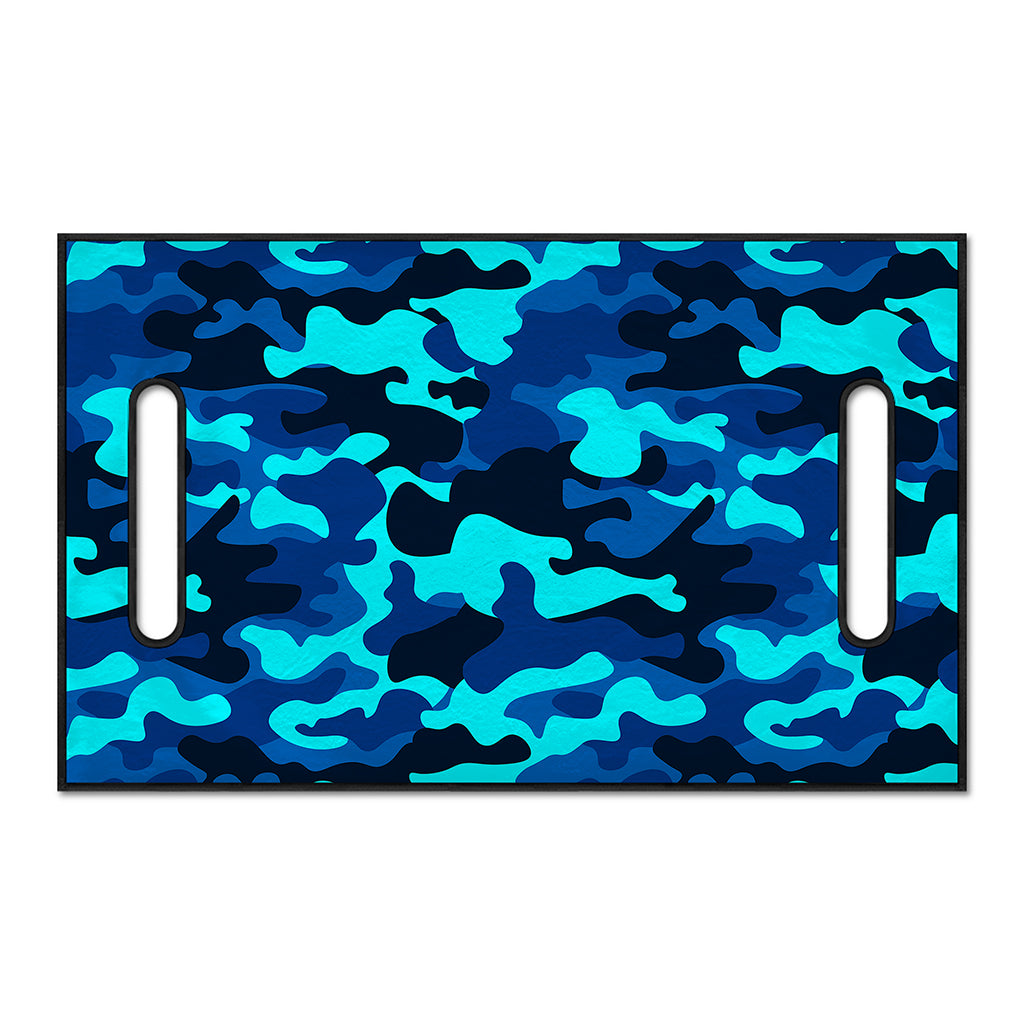 Blue And Black Camouflage Print Golf Cart Seat Cover