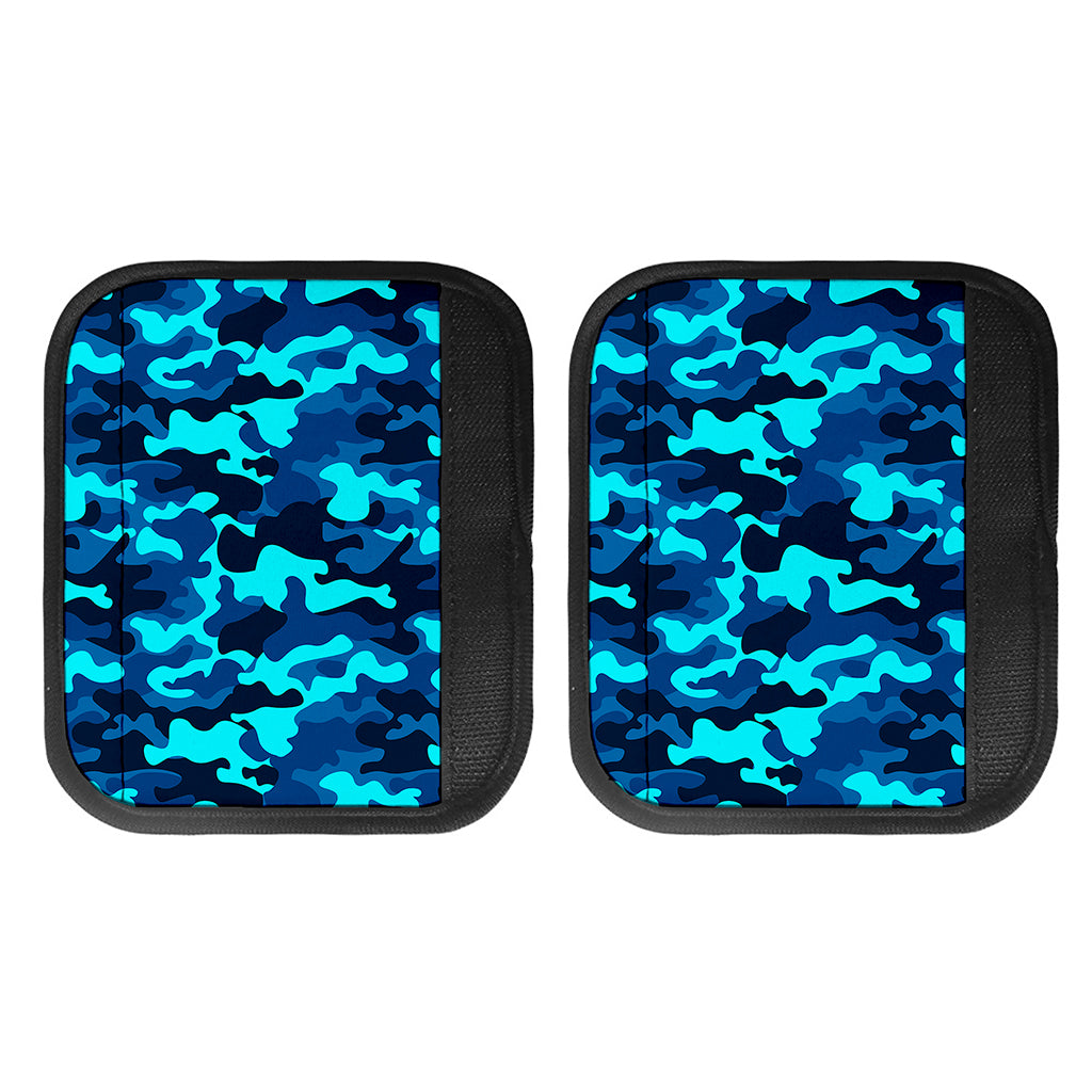 Blue And Black Camouflage Print Handle Covers