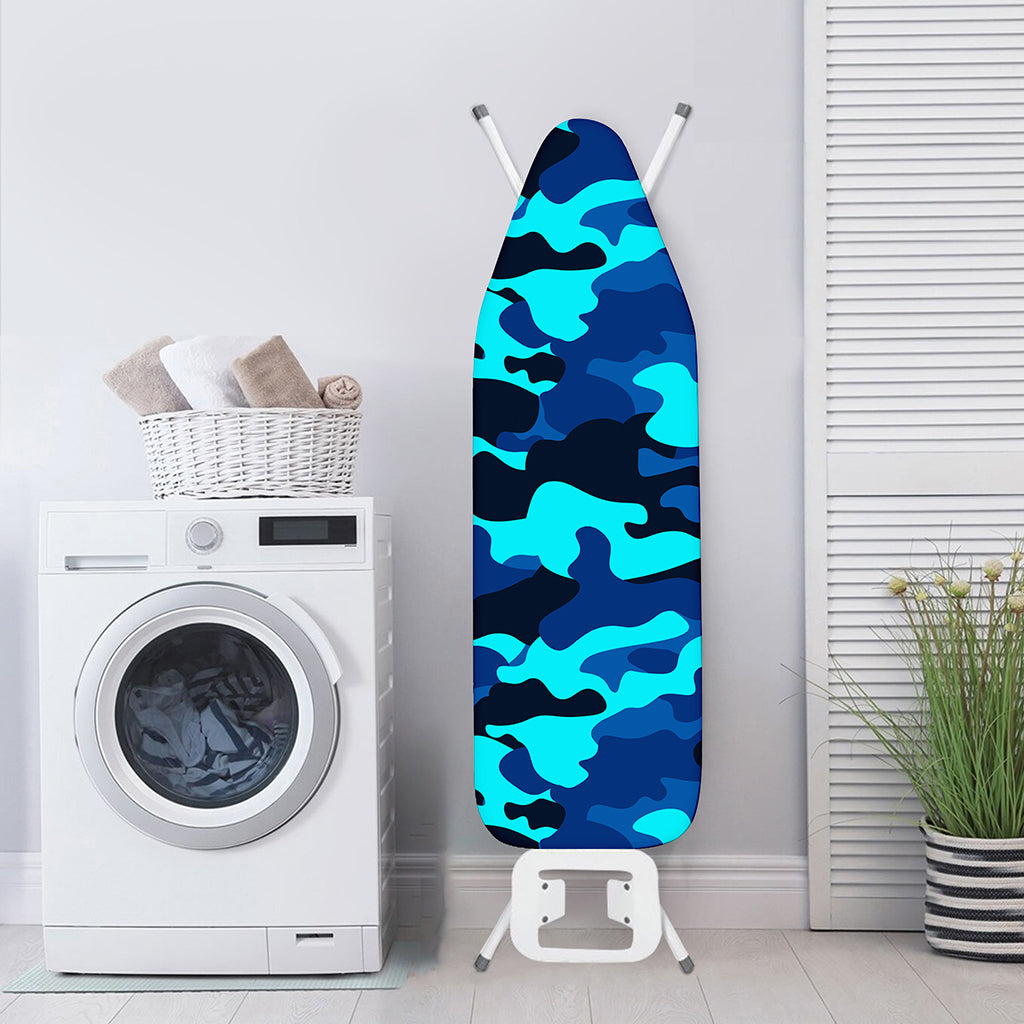 Blue And Black Camouflage Print Ironing Board Cover