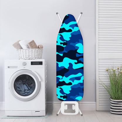 Blue And Black Camouflage Print Ironing Board Cover