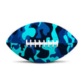 Blue And Black Camouflage Print Rugby Ball