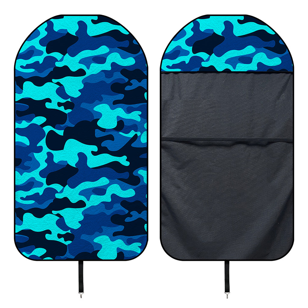 Blue And Black Camouflage Print Waterproof Car Seat Cover
