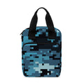 Blue And Black Digital Camo Print Bible Tote Bag