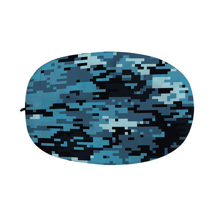 Blue And Black Digital Camo Print Car Side Mirror Covers