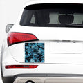 Blue And Black Digital Camo Print Car Sticker