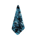 Blue And Black Digital Camo Print Hand Towel