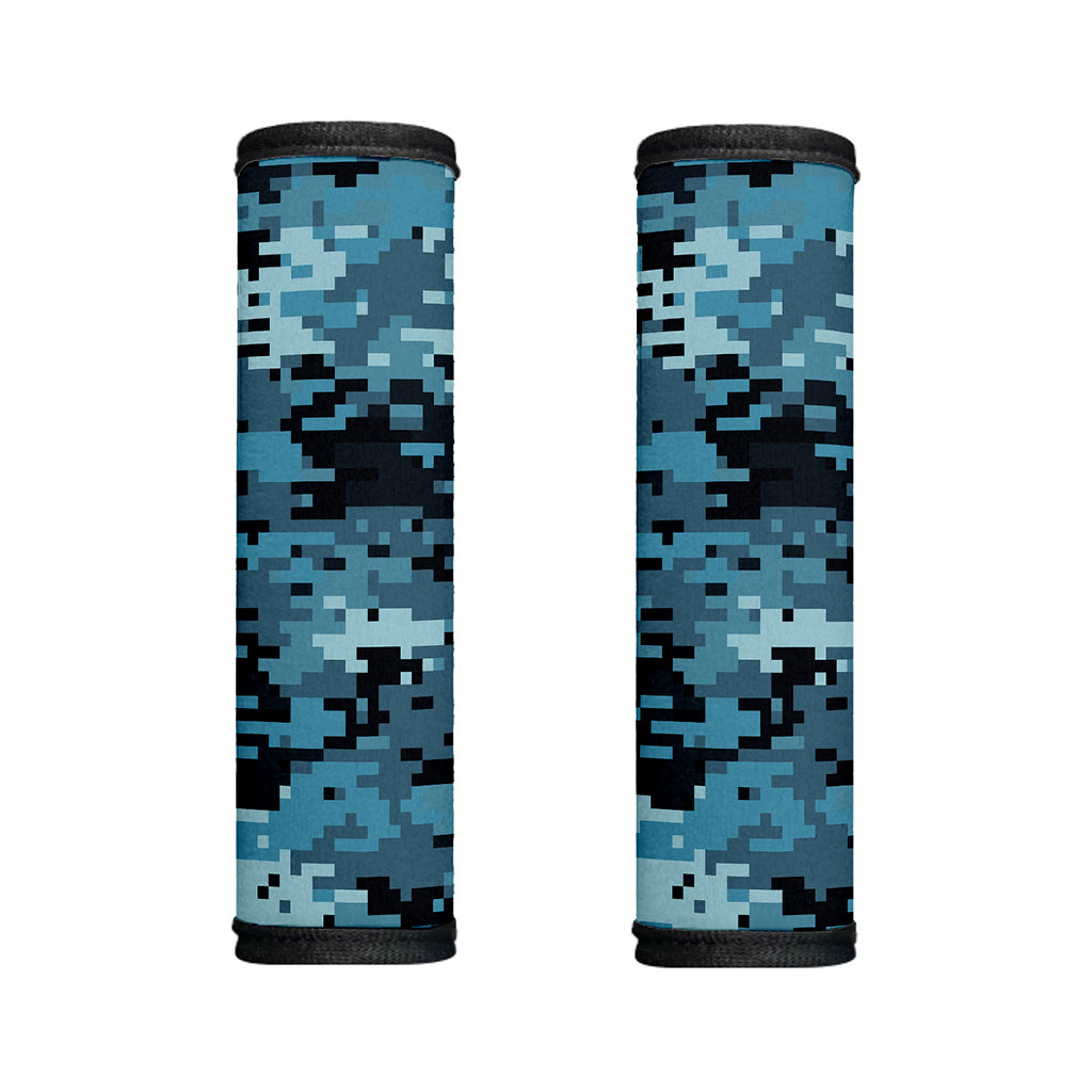 Blue And Black Digital Camo Print Handle Covers