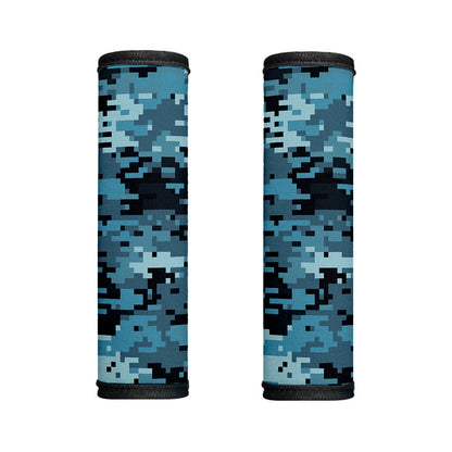 Blue And Black Digital Camo Print Handle Covers
