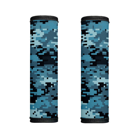Blue And Black Digital Camo Print Handle Covers
