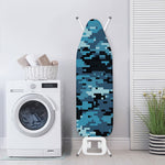 Blue And Black Digital Camo Print Ironing Board Cover