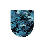Blue And Black Digital Camo Print Toilet Lid Cover