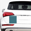 Blue And Black Houndstooth Pattern Print Car Sticker