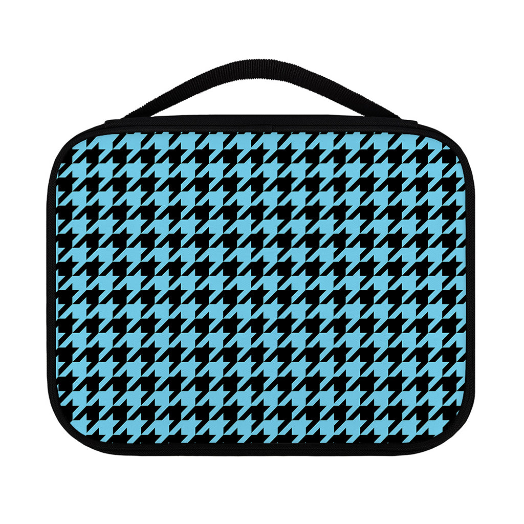 Blue And Black Houndstooth Pattern Print Classic Bible Case
