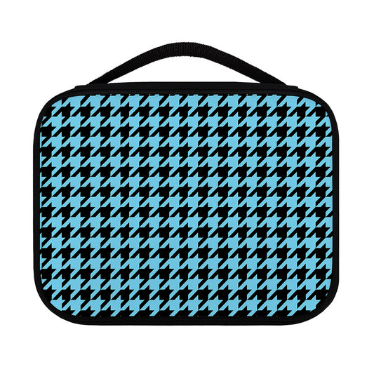 Blue And Black Houndstooth Pattern Print Classic Bible Case