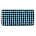 Blue And Black Houndstooth Pattern Print Towel