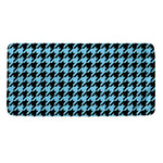 Blue And Black Houndstooth Pattern Print Towel