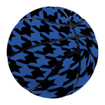 Blue And Black Houndstooth Print Basketball