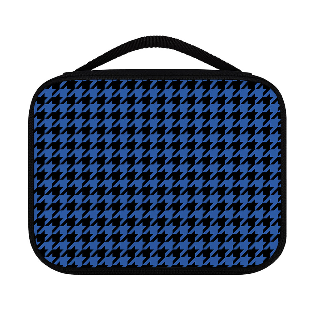 Blue And Black Houndstooth Print Classic Bible Case