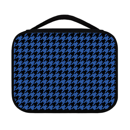 Blue And Black Houndstooth Print Classic Bible Case