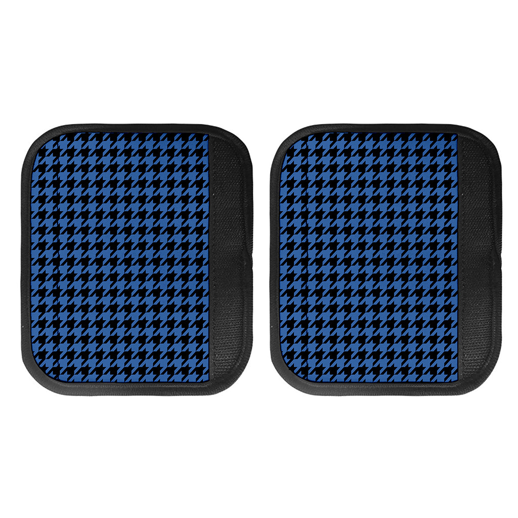 Blue And Black Houndstooth Print Handle Covers