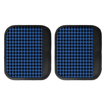 Blue And Black Houndstooth Print Handle Covers