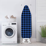 Blue And Black Houndstooth Print Ironing Board Cover