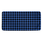 Blue And Black Houndstooth Print Towel
