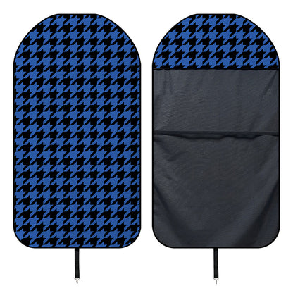 Blue And Black Houndstooth Print Waterproof Car Seat Cover