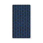 Blue And Black Japanese Pattern Print Baby Crib Sheet