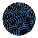 Blue And Black Japanese Pattern Print Basketball