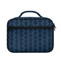 Blue And Black Japanese Pattern Print Briefcase Bible Bag