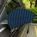 Blue And Black Japanese Pattern Print Car Side Mirror Covers