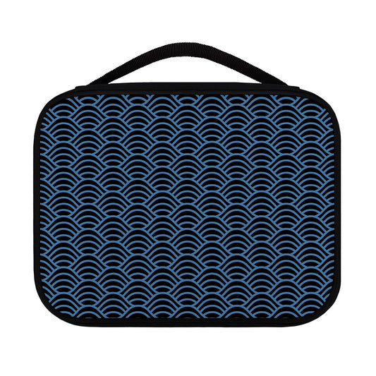 Blue And Black Japanese Pattern Print Classic Bible Case
