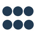 Blue And Black Japanese Pattern Print Coaster Set