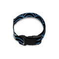 Blue And Black Japanese Pattern Print Dog Collar