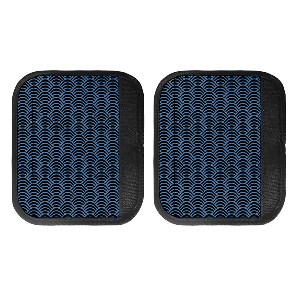 Blue And Black Japanese Pattern Print Handle Covers