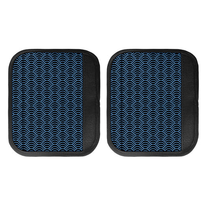 Blue And Black Japanese Pattern Print Handle Covers