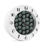 Blue And Black Sea Turtle Pattern Print Alarm Clock