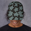 Blue And Black Sea Turtle Pattern Print Baseball Cap