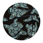 Blue And Black Sea Turtle Pattern Print Basketball