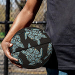 Blue And Black Sea Turtle Pattern Print Basketball
