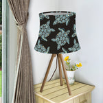 Blue And Black Sea Turtle Pattern Print Bell Lamp Shade